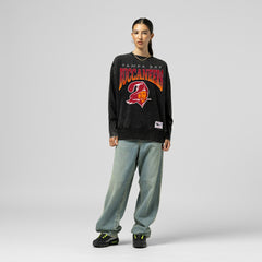 Mitchell & Ness Tampa Bay Buccaneers Women's Delineate Mineral Wash Crewneck Sweatshirt Black