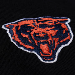 Mitchell & Ness Chicago Bears Women's Cropped Long Sleeve Rugby Polo Black
