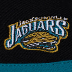 Mitchell & Ness Jacksonville Jaguars Women's Throwback Cropped Long Sleeve Rugby Polo Black