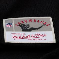 Mitchell & Ness New Orleans Saints Women's Cropped Long Sleeve Rugby Polo Black