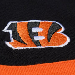 Mitchell & Ness Cincinnati Bengals Women's Cropped Long Sleeve Rugby Polo Black