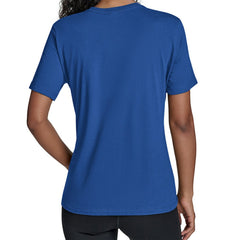 Toronto Blue Jays Starter Women's Groovy Script Team Fitted T-Shirt - Royal - MLB on Sale