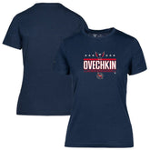 Alexander Ovechkin Washington Capitals Levelwear Women's NHL All-Time Leading Goal Scorer Milestone Stars Name & Number Maddox T-Shirt - Navy - NHL 203056595