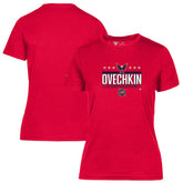 Alexander Ovechkin Washington Capitals Levelwear Women's NHL All-Time Leading Goal Scorer Milestone Stars Name & Number Maddox T-Shirt - Red - NHL 203056596