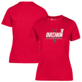 Alexander Ovechkin Washington Capitals Levelwear Women's NHL All-Time Leading Goal Scorer Milestone Name & Number Maddox T-Shirt - Red - NHL 203056599