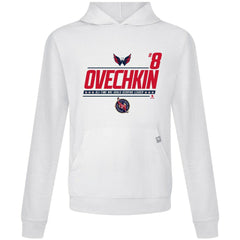 Alexander Ovechkin Washington Capitals Levelwear NHL All-Time Leading Goal Scorer Milestone Name & Number Relay Pullover Hoodie - White - NHL 203056614
