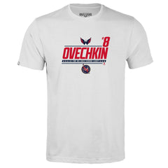 Alexander Ovechkin Washington Capitals Levelwear Youth NHL All-Time Leading Goal Scorer Milestone Name & Number Little Richmond T-Shirt - White - NHL 203056627