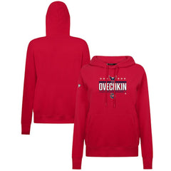 Alexander Ovechkin Washington Capitals Levelwear Women's NHL All-Time Leading Goal Scorer Milestone Stripes Name & Number Adorn Pullover Hoodie - Red - NHL 203056632