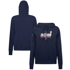 Alexander Ovechkin Washington Capitals Levelwear Women's NHL All-Time Leading Goal Scorer Milestone Stripes Name & Number Adorn Pullover Hoodie - Navy - NHL 203056634