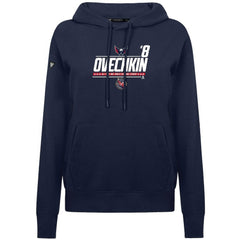 Alexander Ovechkin Washington Capitals Levelwear Women's NHL All-Time Leading Goal Scorer Milestone Stripes Name & Number Adorn Pullover Hoodie - Navy - NHL 203056634