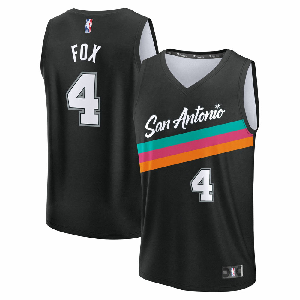 De'Aaron Fox San Antonio Spurs 2025/26 City Edition Fast Break Jersey Black | Fanatics Near Me