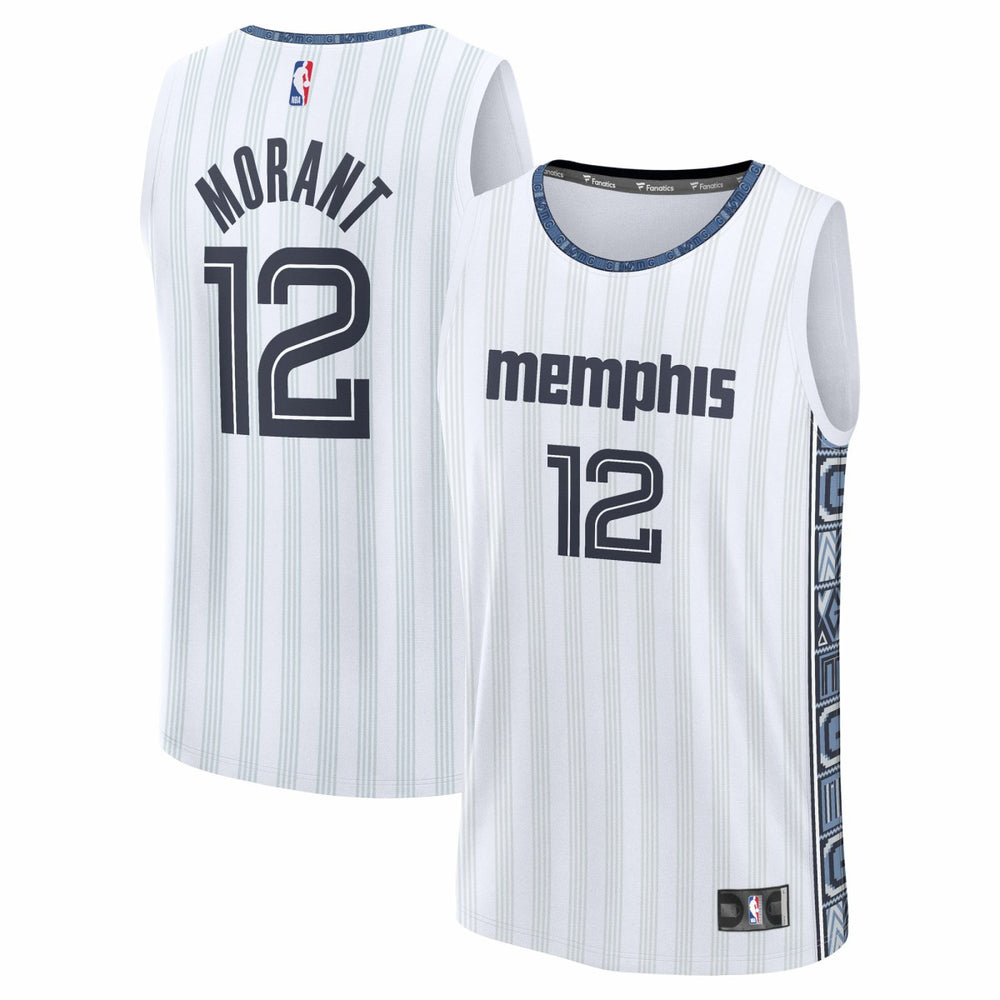 Ja Morant Memphis Grizzlies 2025/26 City Edition Fast Break Jersey White | Fanatics online