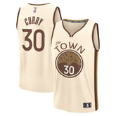 Stephen Curry Golden State Warriors Youth 2025/26 City Edition Fast Break Jersey for sale Tan | Fanatics US
