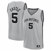 Stephon Castle San Antonio Spurs Youth Fast Break Jersey Statement Edition Silver | Fanatics outlet