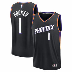 Devin Booker Phoenix Suns Youth Fast Break Jersey Statement Edition Black | Fanatics for sale