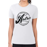 Houston Astros G-III 4Her by Carl Banks Women's Super-Slim Fit Lightweight Distressed Baseball Team T-Shirt - White - MLB on Sale