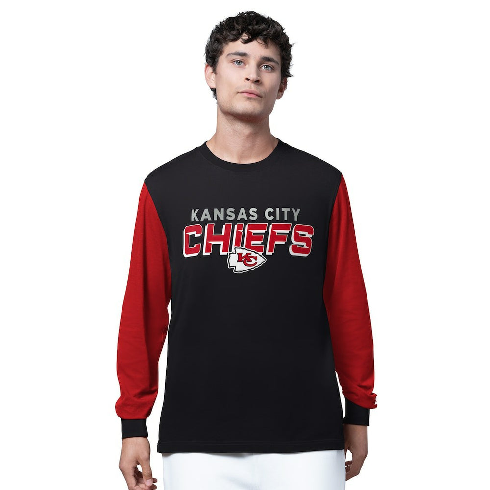 Kansas City Chiefs Starter Thursday Night Gridiron Long Sleeve T-Shirt- Black