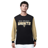 New Orleans Saints Starter Thursday Night Gridiron Long Sleeve T-Shirt- Black