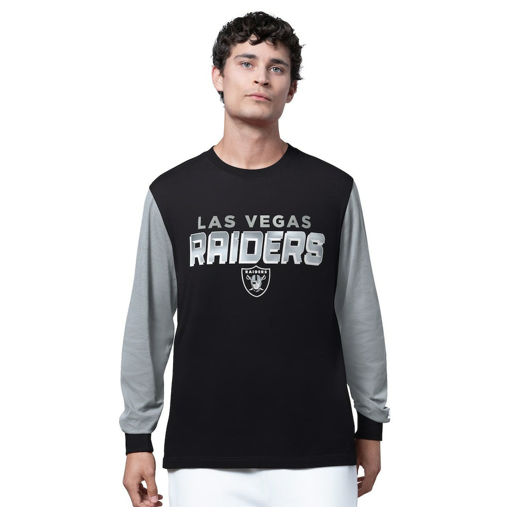 Las Vegas Raiders Starter Thursday Night Gridiron Long Sleeve T-Shirt- Black