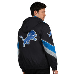 Detroit Lions Starter Thursday Night Gridiron Full-Zip Jacket Black/Blue