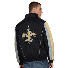 New Orleans Saints Starter Thursday Night Gridiron Half-Zip Jacket Black