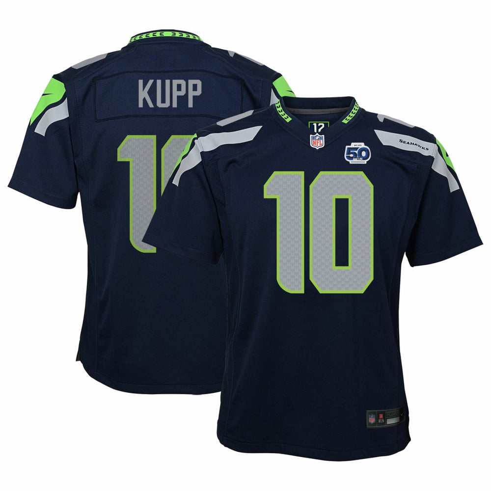 Nike Cooper Kupp Seattle Seahawks Youth 50th Season Game Jersey College Navy