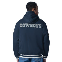 Dallas Cowboys G-III Sports by Carl Banks Power Forward Commemorative Full-Zip Hooded Jacket Navy