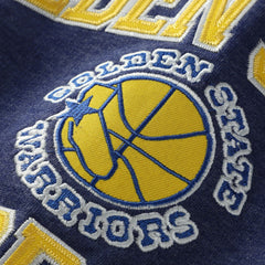 Golden State Warriors Hardwood Classics Big & Tall Crewneck Sweatshirt for sale Heather Royal | Mitchell & Ness