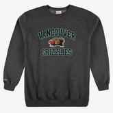 Memphis Grizzlies Hardwood Classics Big & Tall Crewneck Sweatshirt Heather Charcoal | Mitchell & Ness Near Me