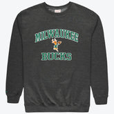 Milwaukee Bucks Hardwood Classics Big & Tall Crewneck Sweatshirt Heather Charcoal | Mitchell & Ness Near Me