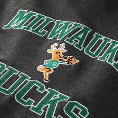 Milwaukee Bucks Hardwood Classics Big & Tall Crewneck Sweatshirt Heather Charcoal | Mitchell & Ness Near Me