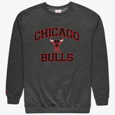 Chicago Bulls Hardwood Classics Big & Tall Crewneck Sweatshirt Heather Charcoal | Mitchell & Ness outlet