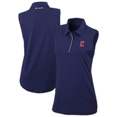Cleveland Guardians Columbia Women's Tend The Ball Sleeveless Polo - Navy - Columbia Discount