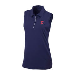 Cleveland Guardians Columbia Women's Tend The Ball Sleeveless Polo - Navy - Columbia Discount