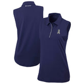 Los Angeles Angels Columbia Women's Tend The Ball Sleeveless Polo - Navy - Columbia Sale