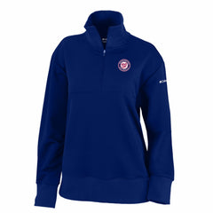 Washington Nationals Columbia Women's Birchwood Hills Quarter-Zip Pullover - Navy - Columbia Lifestyle