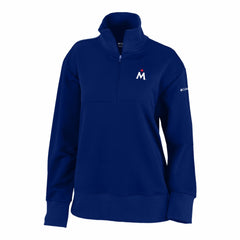 Minnesota Twins Columbia Women's Birchwood Hills Quarter-Zip Pullover - Navy - Columbia Discount