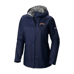 Houston Astros Columbia Women's Arcadia II Omni-Tech Full-Zip Hoodie Rain Jacket - Navy - Columbia Online