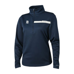 Detroit Tigers Columbia Women's Skiff Guide Fleece Half-Zip Pullover Jacket - Navy - Columbia on Sale