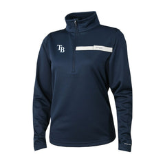 Tampa Bay Rays Columbia Women's Skiff Guide Fleece Half-Zip Pullover Jacket - Navy - Columbia Lifestyle