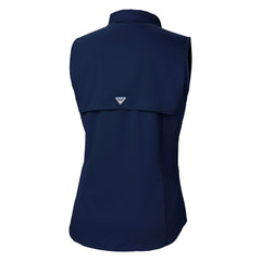 Cleveland Guardians Columbia Women's Tamiami Sleeveless Shirt - Navy - Columbia Online