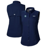 Seattle Mariners Columbia Women's Tamiami Sleeveless Shirt - Navy - Columbia Sale