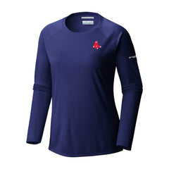 Boston Red Sox Columbia Tidal Tee II Long Sleeve T-Shirt - Navy - Columbia on Sale