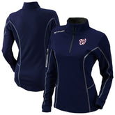 Washington Nationals Columbia Shotgun Quarter-Zip Top - Navy - Columbia Online