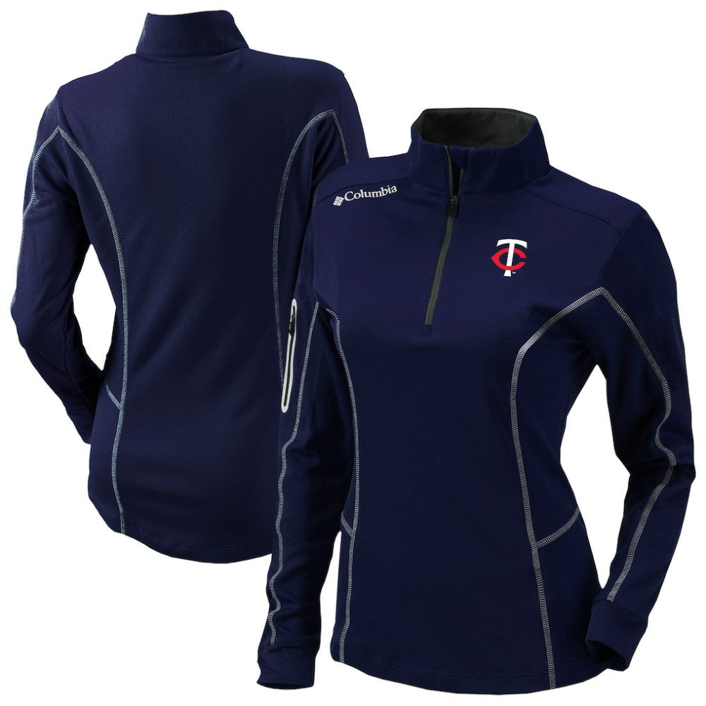 Minnesota Twins Columbia Shotgun Quarter-Zip Top - Navy - Columbia on Sale