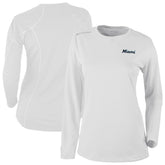 Miami Marlins Columbia Shotgun Long Sleeve T-Shirt - White - Columbia Lifestyle