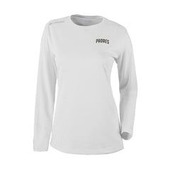 San Diego Padres Columbia Shotgun Long Sleeve T-Shirt - White - Columbia on Sale