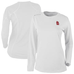 St. Louis Cardinals Columbia Shotgun Long Sleeve T-Shirt - White - Columbia Lifestyle
