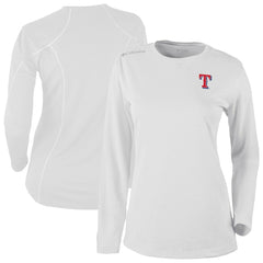 Texas Rangers Columbia Shotgun Long Sleeve T-Shirt - White - Columbia Discount