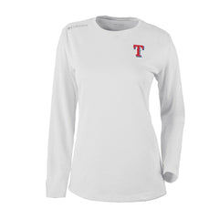 Texas Rangers Columbia Shotgun Long Sleeve T-Shirt - White - Columbia Discount